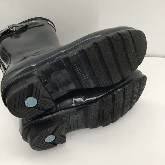 Hunter Original Short Rain Boots Women’s Waterproof Rubber Gray/Blue Size 8 - Picture 4 of 11